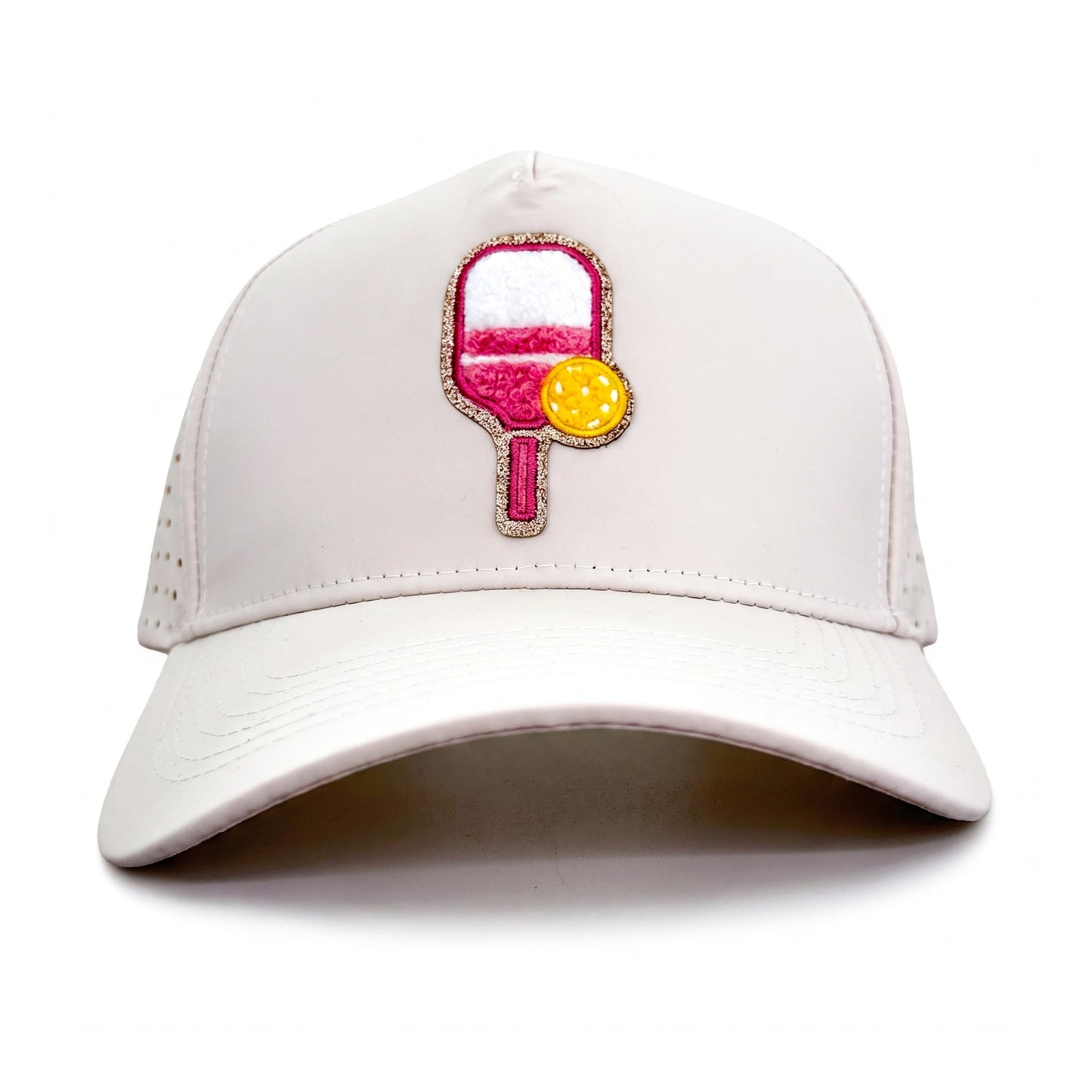 Pickleball Solid Trucker Cream front view