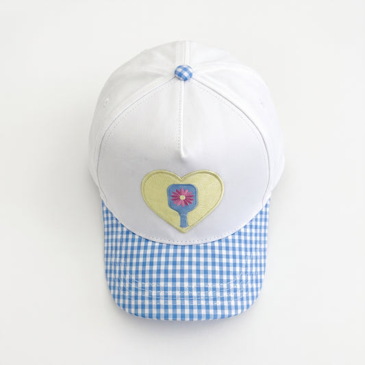 Pickleball Sweetheart Gingham Trucker