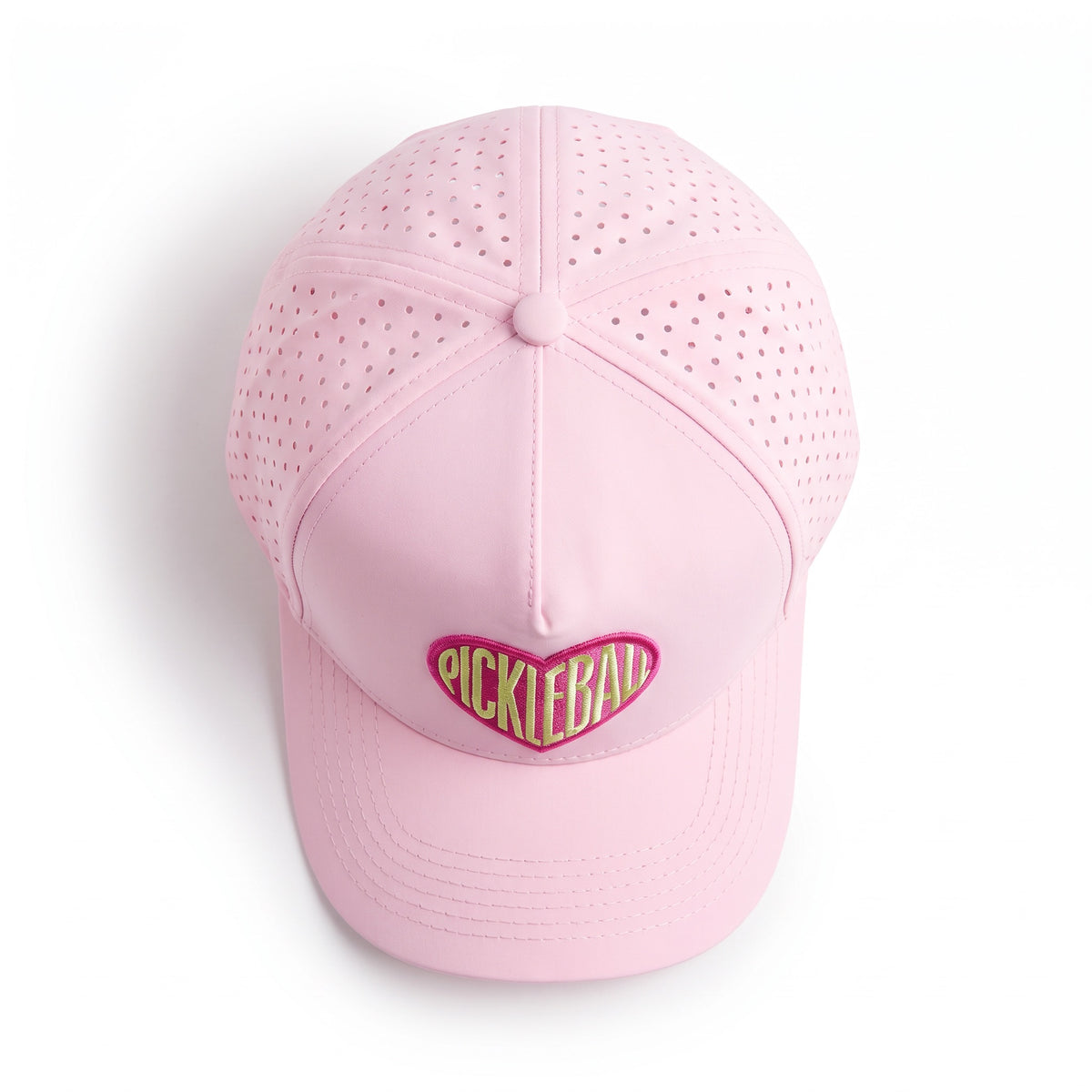Pickleball Sweetheart Light Pink Heart, top view