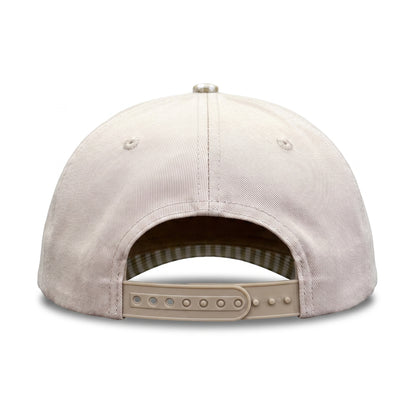 3 Daisy Trucker Neutral Gingham back view showing closure