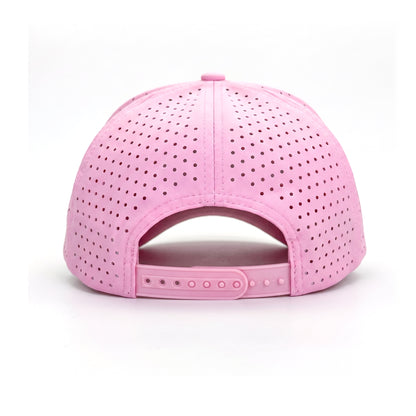 5 Daisy Solid Trucker Pink back view showing closure
