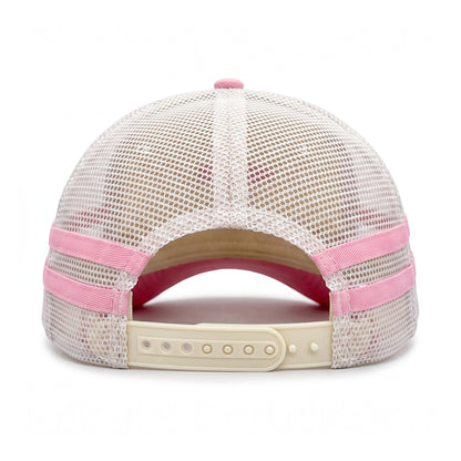 Wear Your Faith Trucker Pink back view showing closure