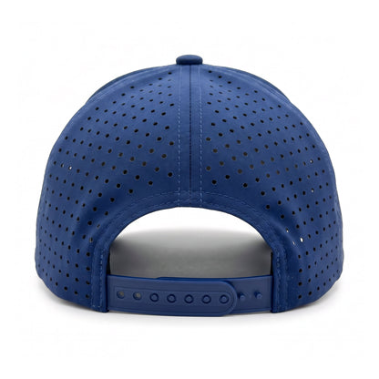 3 Daisy Solid Trucker Navy back view showing closure