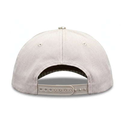 Golf Flag Trucker Neutral Gingham back view showing closure