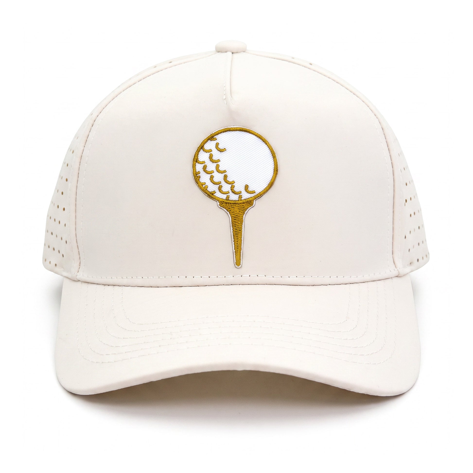 Tee Time Trucker Cream front view