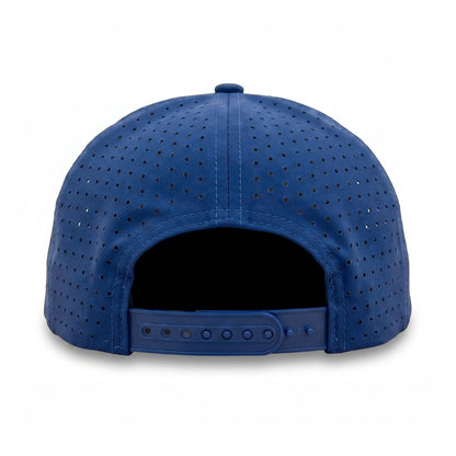 Tee Time Trucker Navy back view showing closure