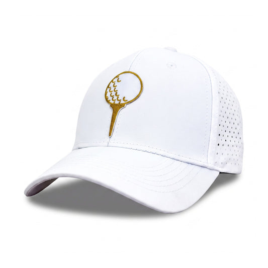 Tee Time Trucker White three-quarter front-left view
