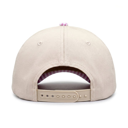 Pickleball Girlie Trucker Pink Gingham back view showing closure