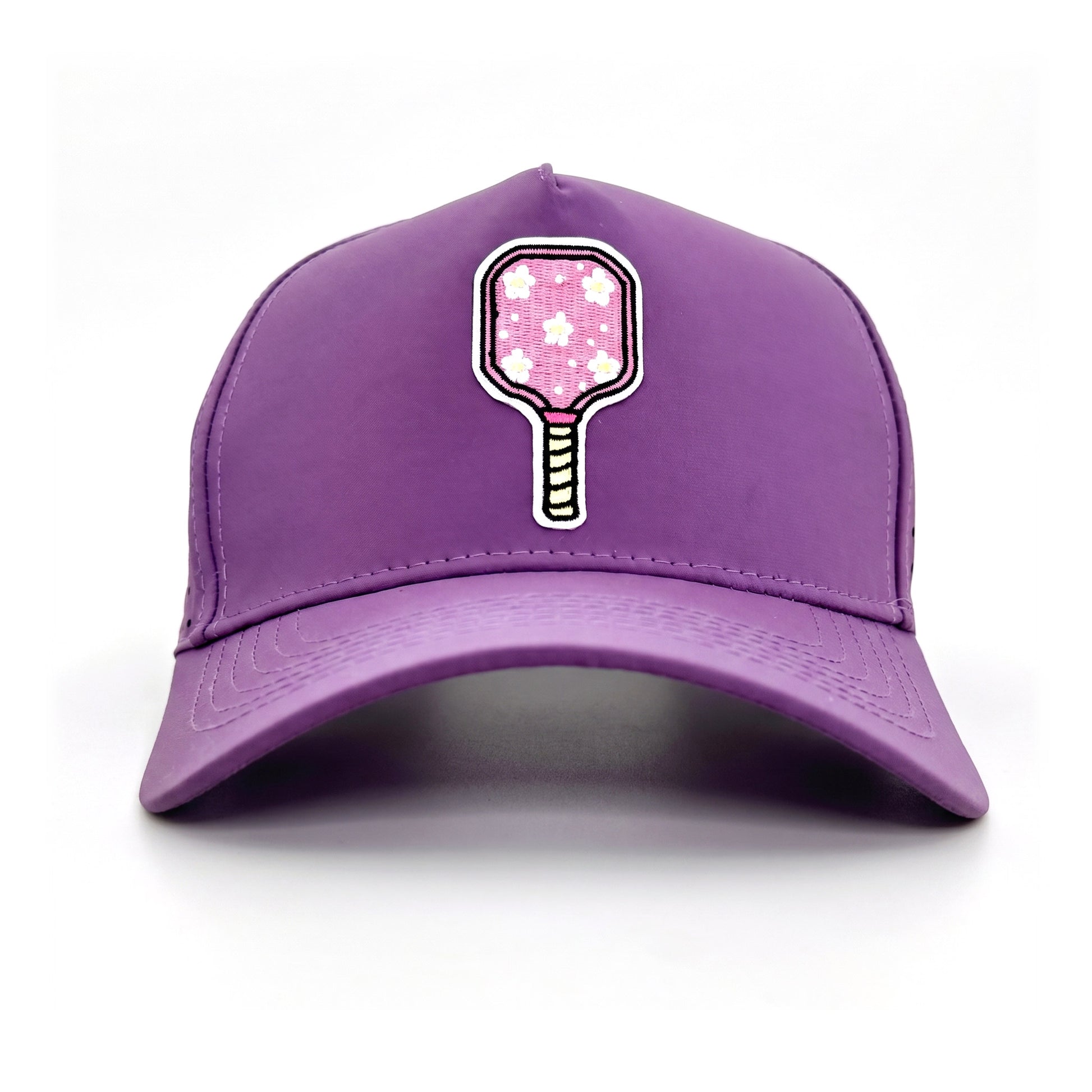 Pickleball Solid Trucker Purple front view