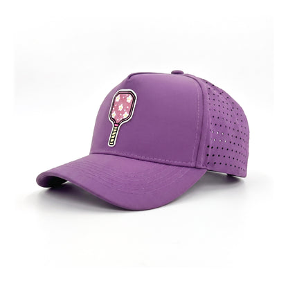 Pickleball Solid Trucker Purple three-quarter front-left view