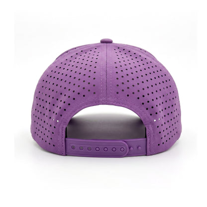 Pickleball Solid Trucker Purple back view showing closure