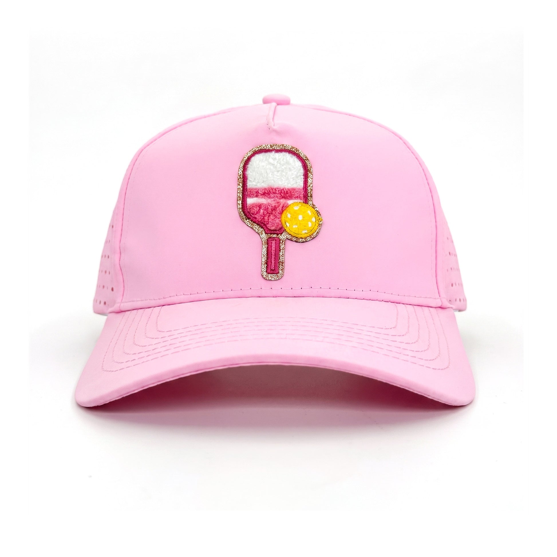 Pickleball Solid Trucker Pink front view