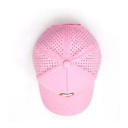 Pickleball Solid Trucker Pink top down overhead view