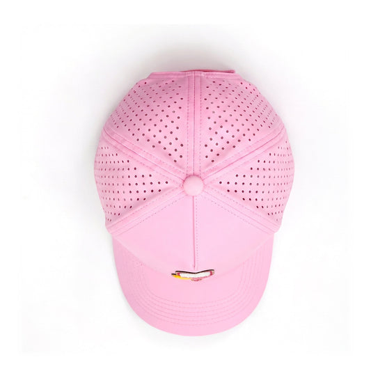 Pickleball Solid Trucker Pink top down overhead view