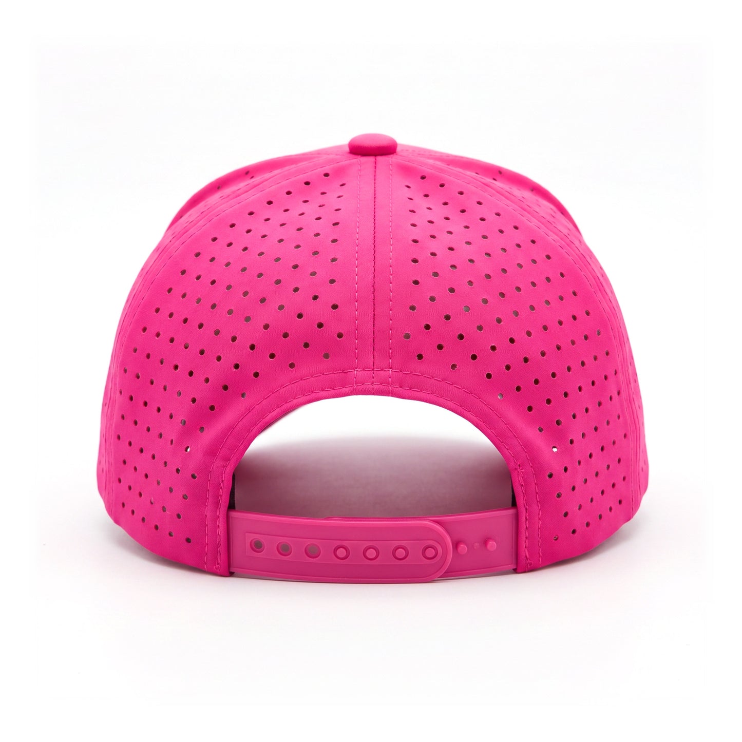 Pickleball Solid Trucker Hot Pink Stripe back view showing closure