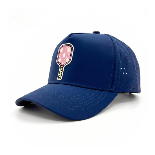Pickleball Solid Trucker Navy three-quarter front-left view