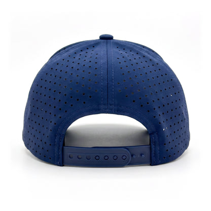 Pickleball Solid Trucker Navy back view showing closure