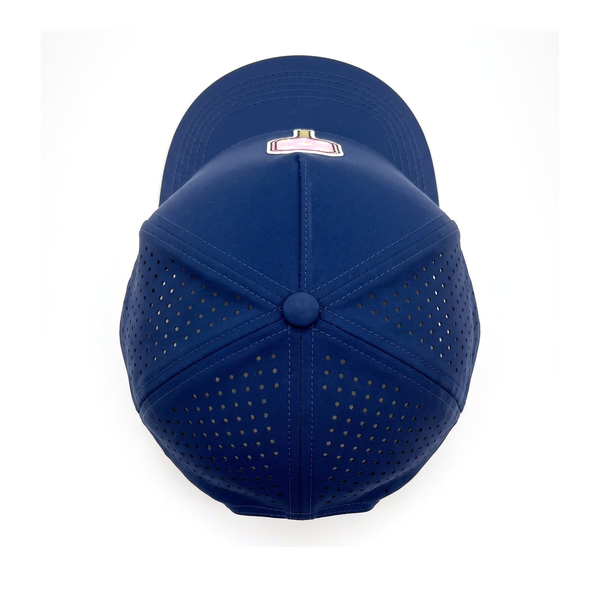 Pickleball Solid Trucker Navy top down overhead view