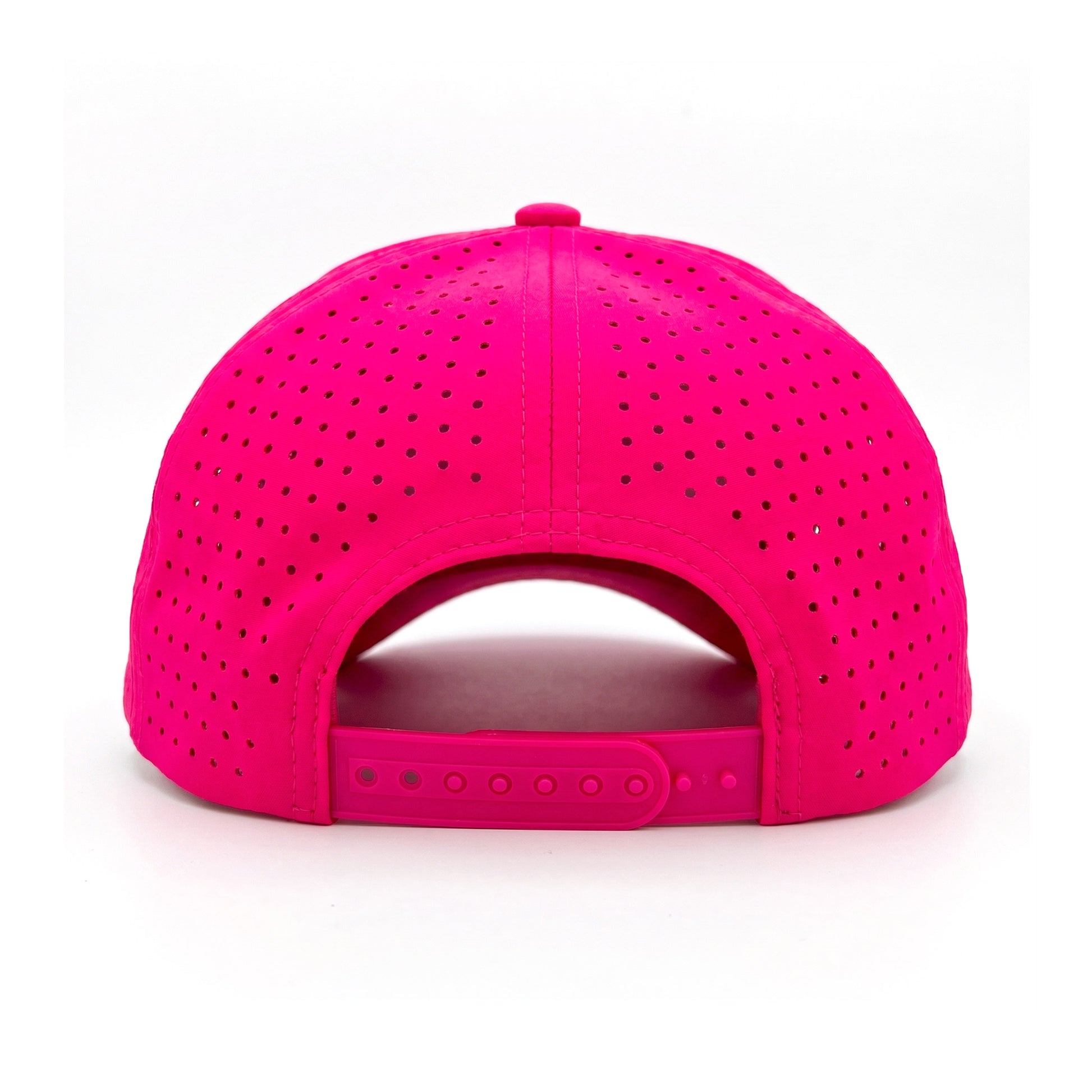 Sweetheart Trucker Hot Pink back view showing closure