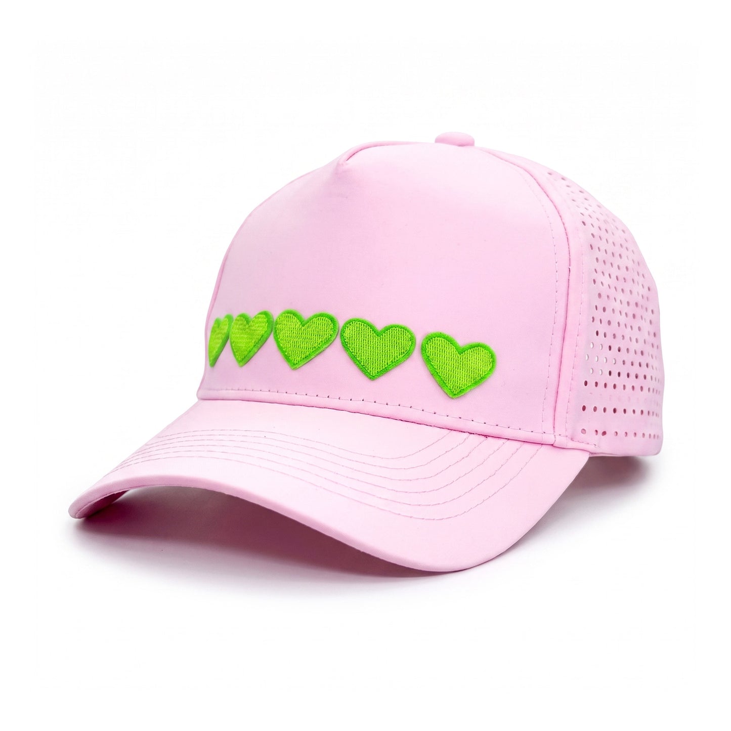 Sweetheart Trucker 5 Heart Green three-quarter front-left view
