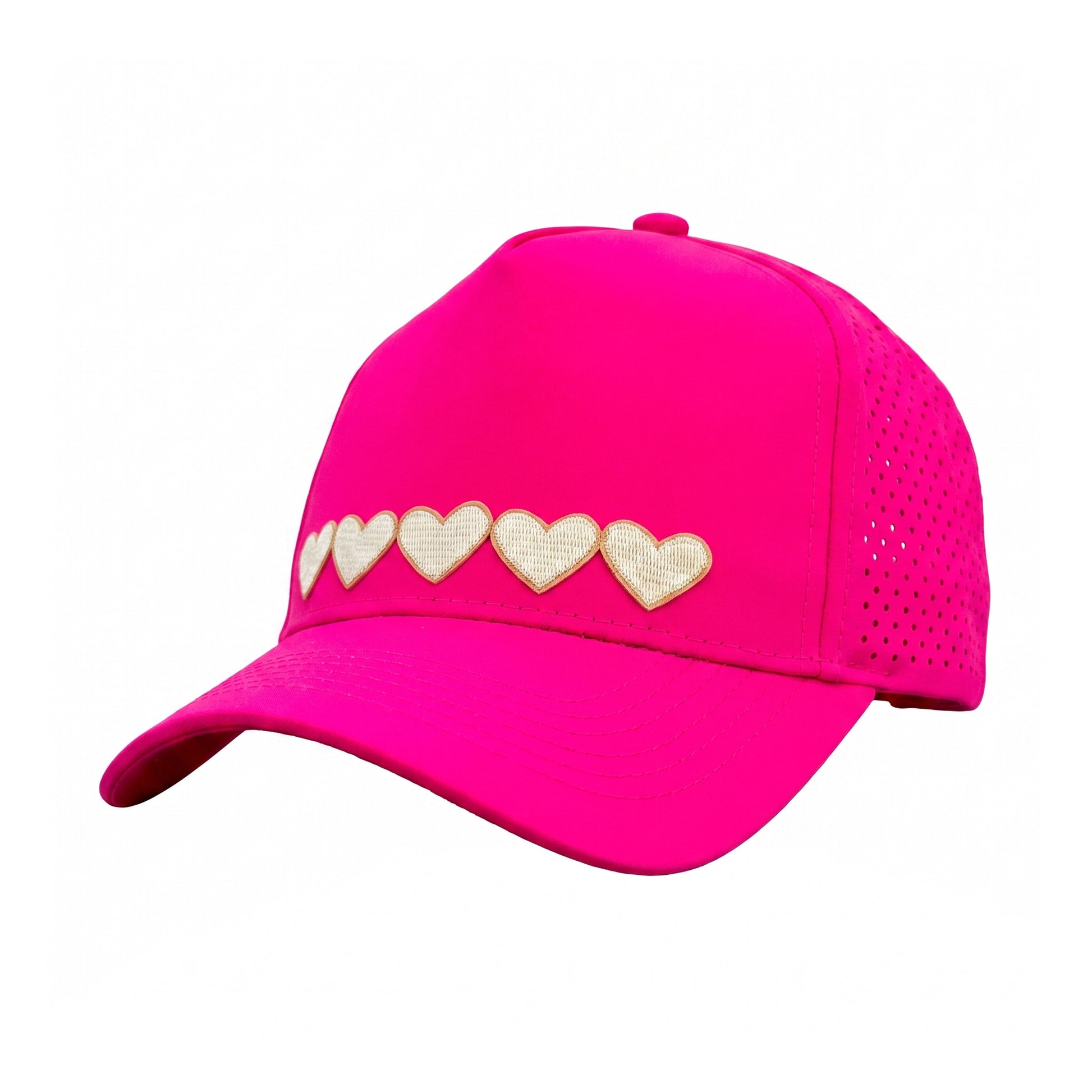 Sweetheart Trucker 5 Heart Cream three-quarter front-left view