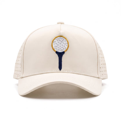 Golf Tee Lasercut Trucker (Cream)