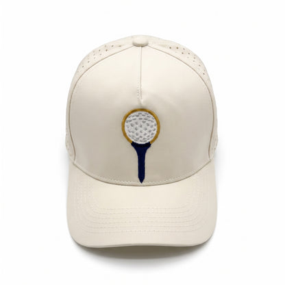 Golf Tee Lasercut Trucker (Cream)