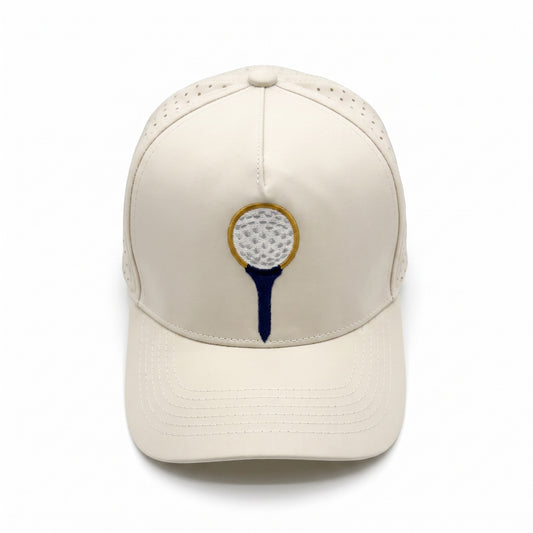 Golf Tee Lasercut Trucker (Cream)