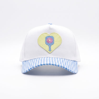 Pickleball Sweetheart Gingham Trucker