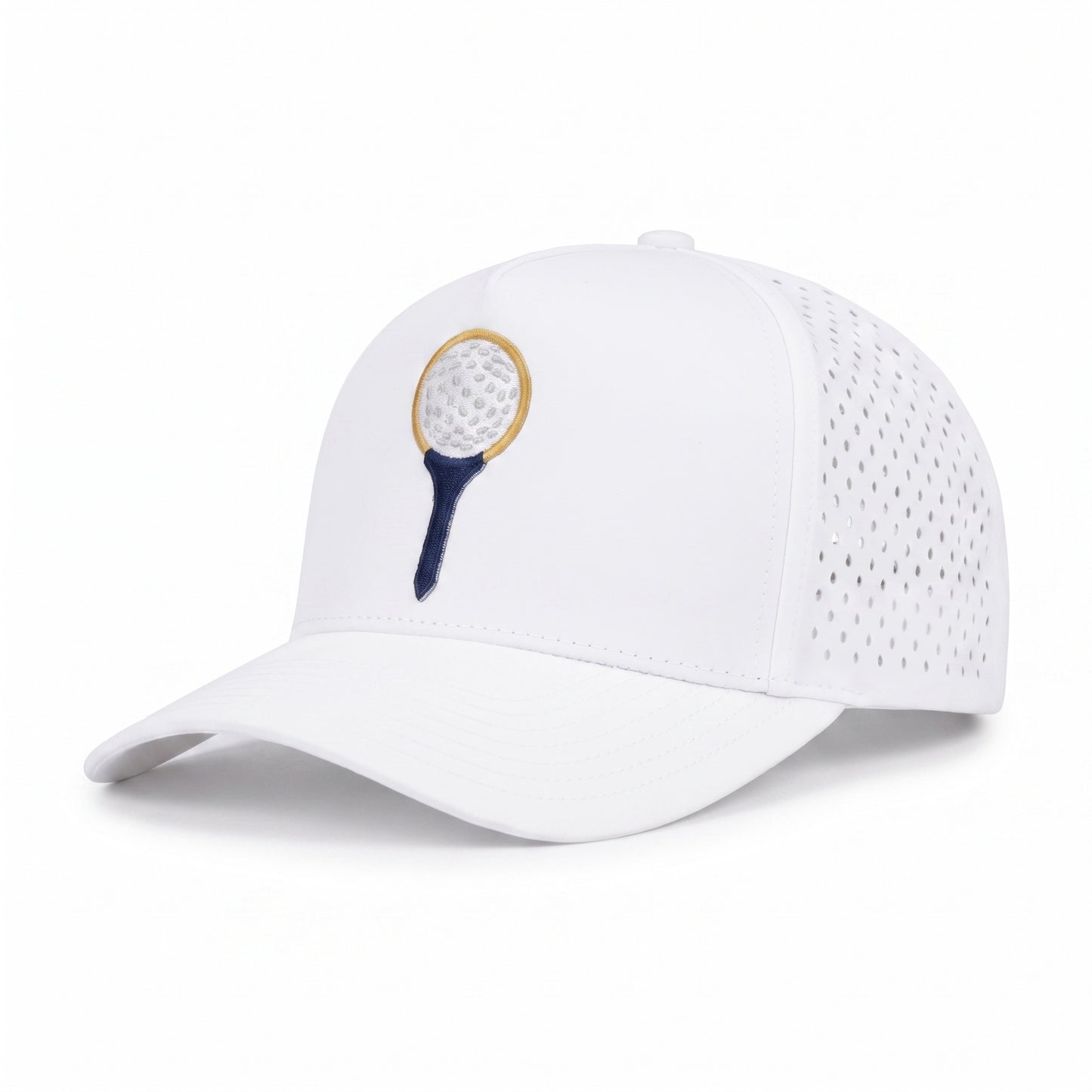 Golf Tee Lasercut Trucker White