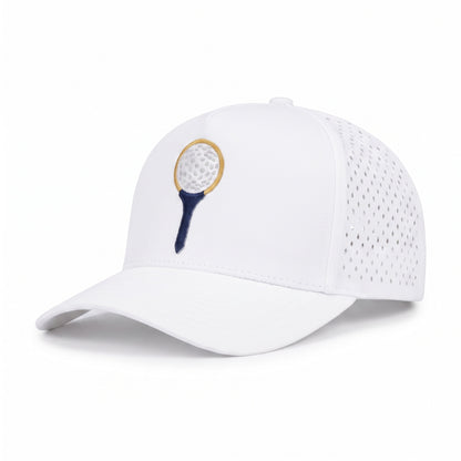 Golf Tee Lasercut Trucker White