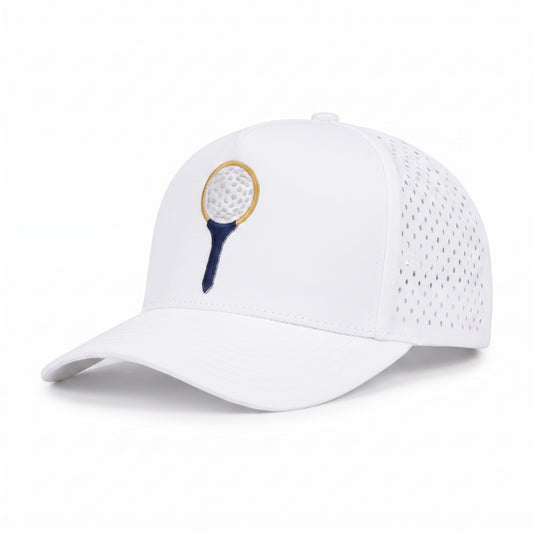 Golf Tee Lasercut Trucker White