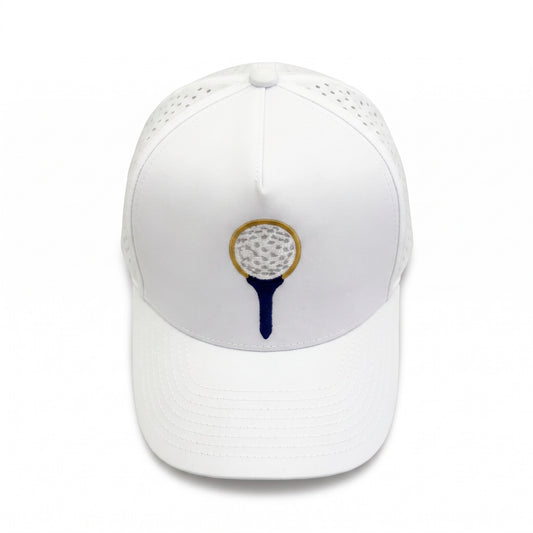Golf Tee Lasercut Trucker White