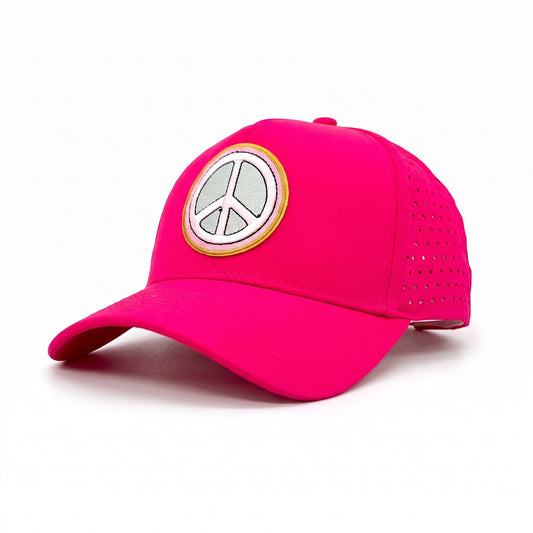 Peace Out Hot Pink Trucker