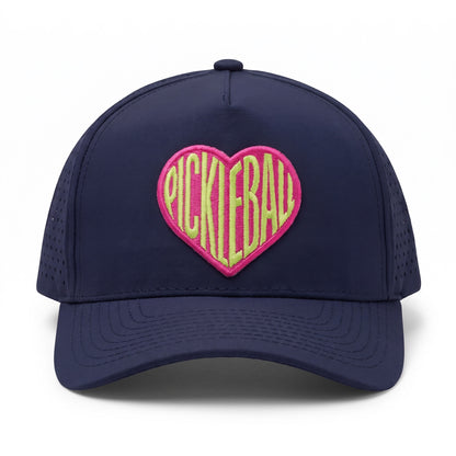 Pickleball Sweetheart Navy Pink Heart, front view