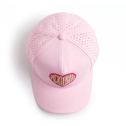 Pickleball Sweetheart Light Pink Heart, top view
